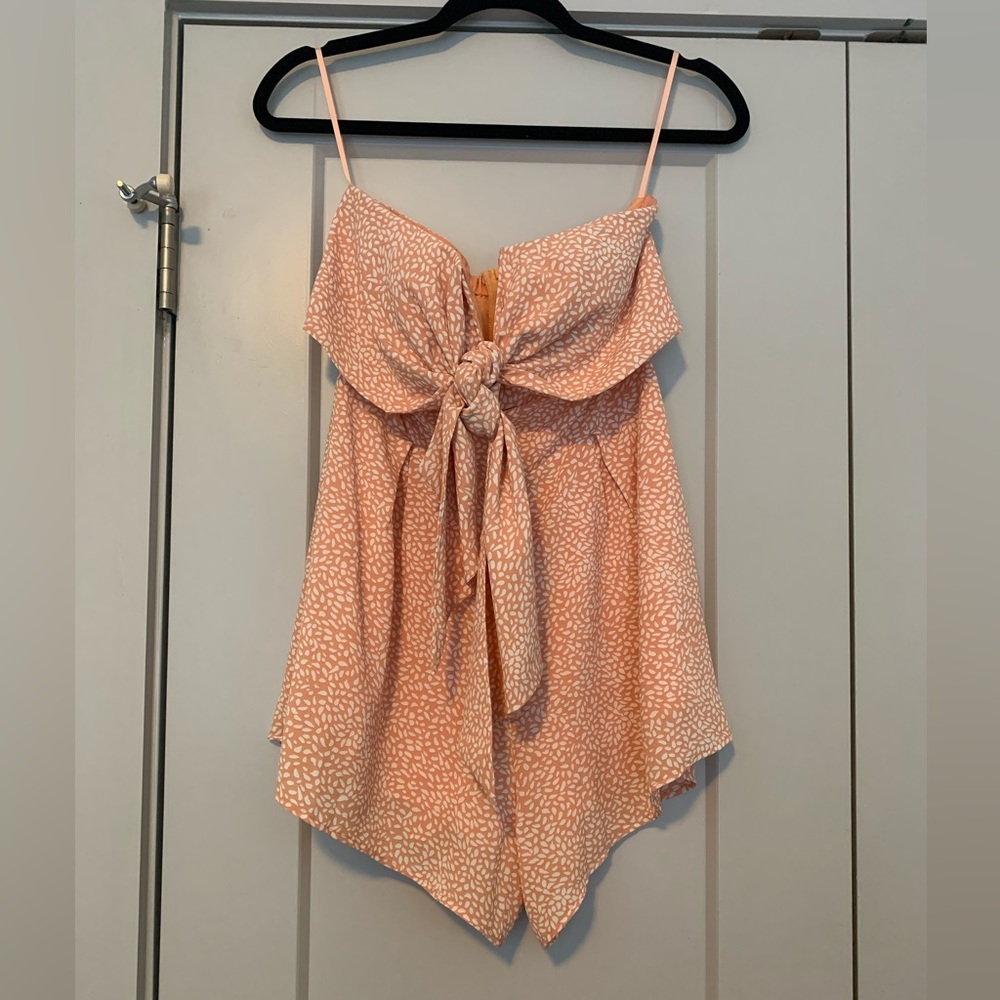 Pink Lily Romper. Size Small.